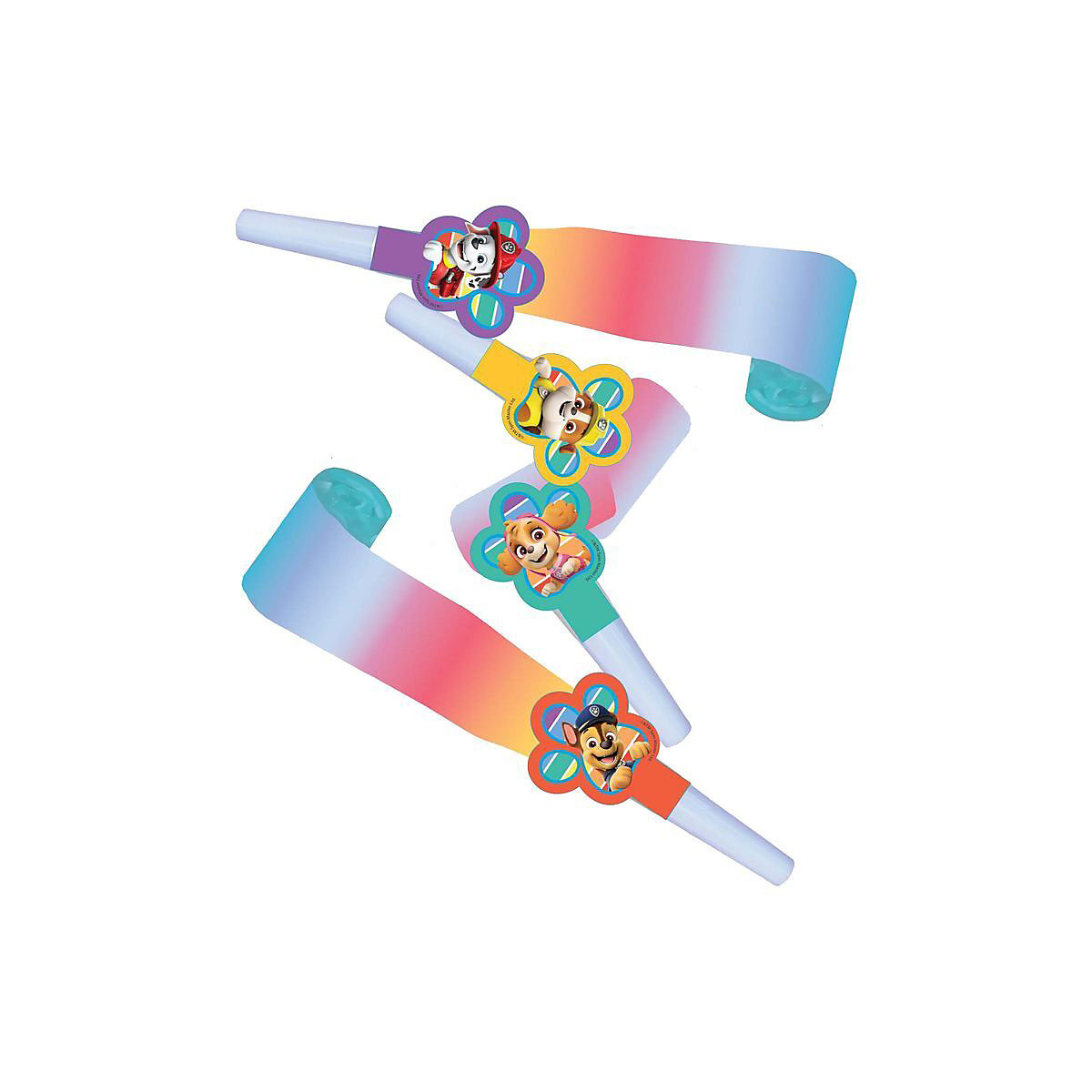 XXL Paw Patrol bunte Pfötchen Party Deko Set mit 83 Teilen für 8 Kinder