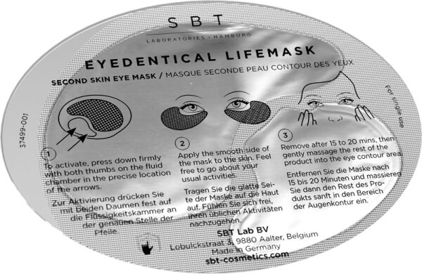 SBT Life Mask Cell Revitalizing Eyedentical Second Skin Augenmaske