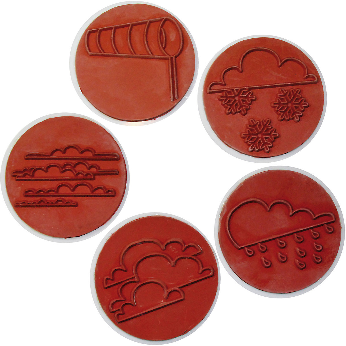 Wetter-Stempel, 10 Stück
