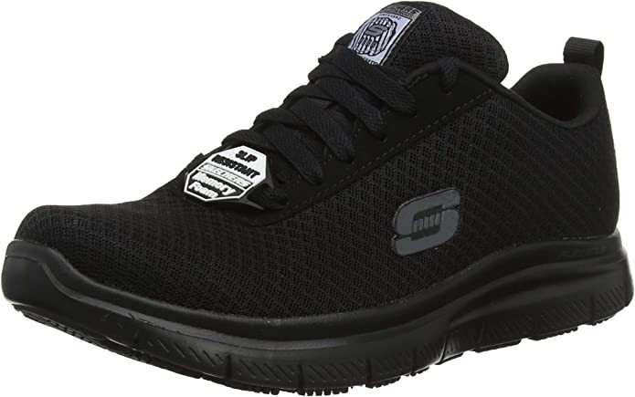 SKECHERS Freizeit Schnürer schwarz FLEX ADVANTAGE SR -