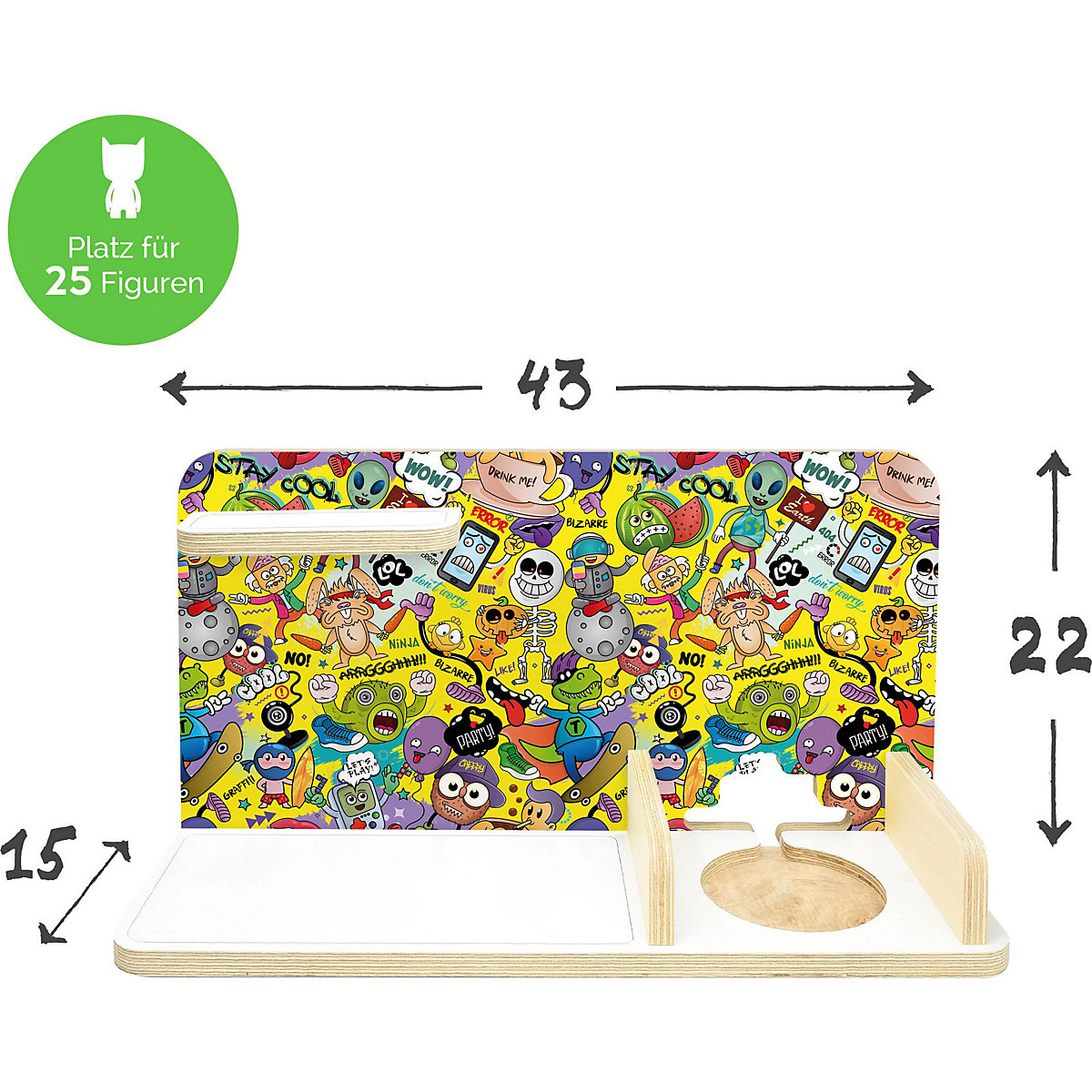 Regal für Musikbox Emoji, klein - geeignet für Toniebox