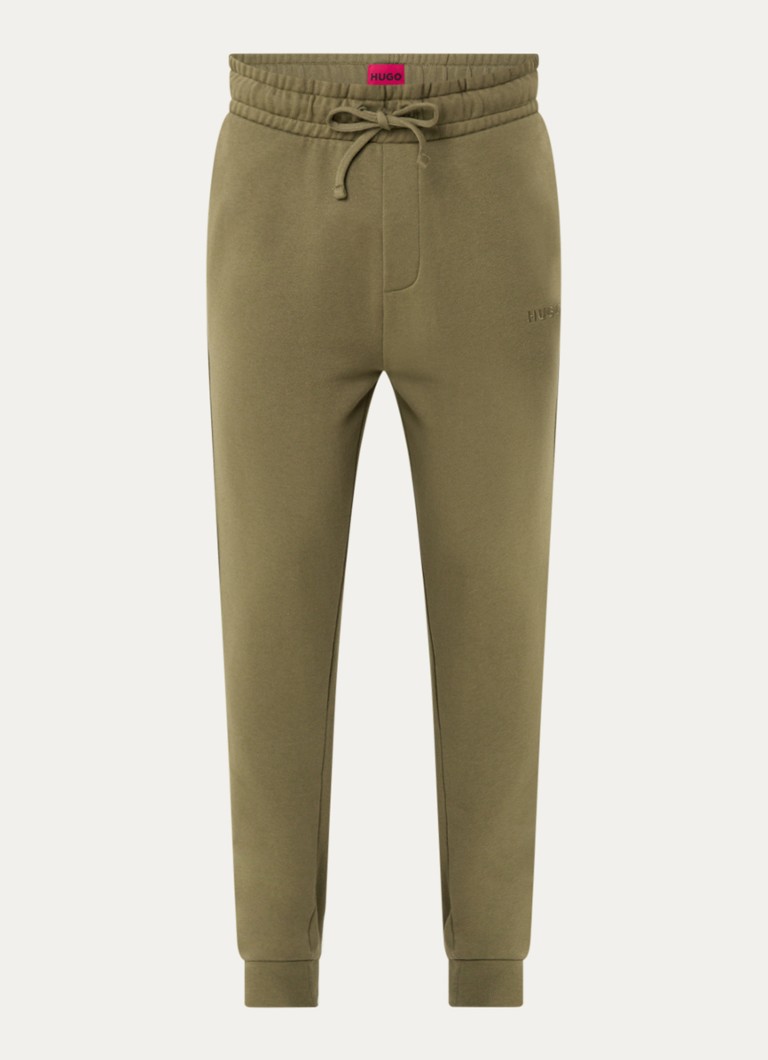 Pantaloni de trening de culoare asortată cu logo-ul HUGO BOSS