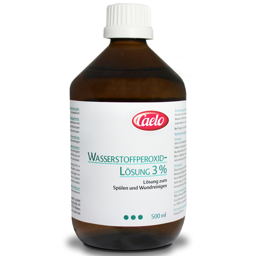 WASSERSTOFFPEROXID 3% Caelo Lsg.Standard Zul.  500 ml  Flüssigkeit