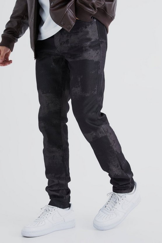 Tall gebleichte Slim-Fit Jeans