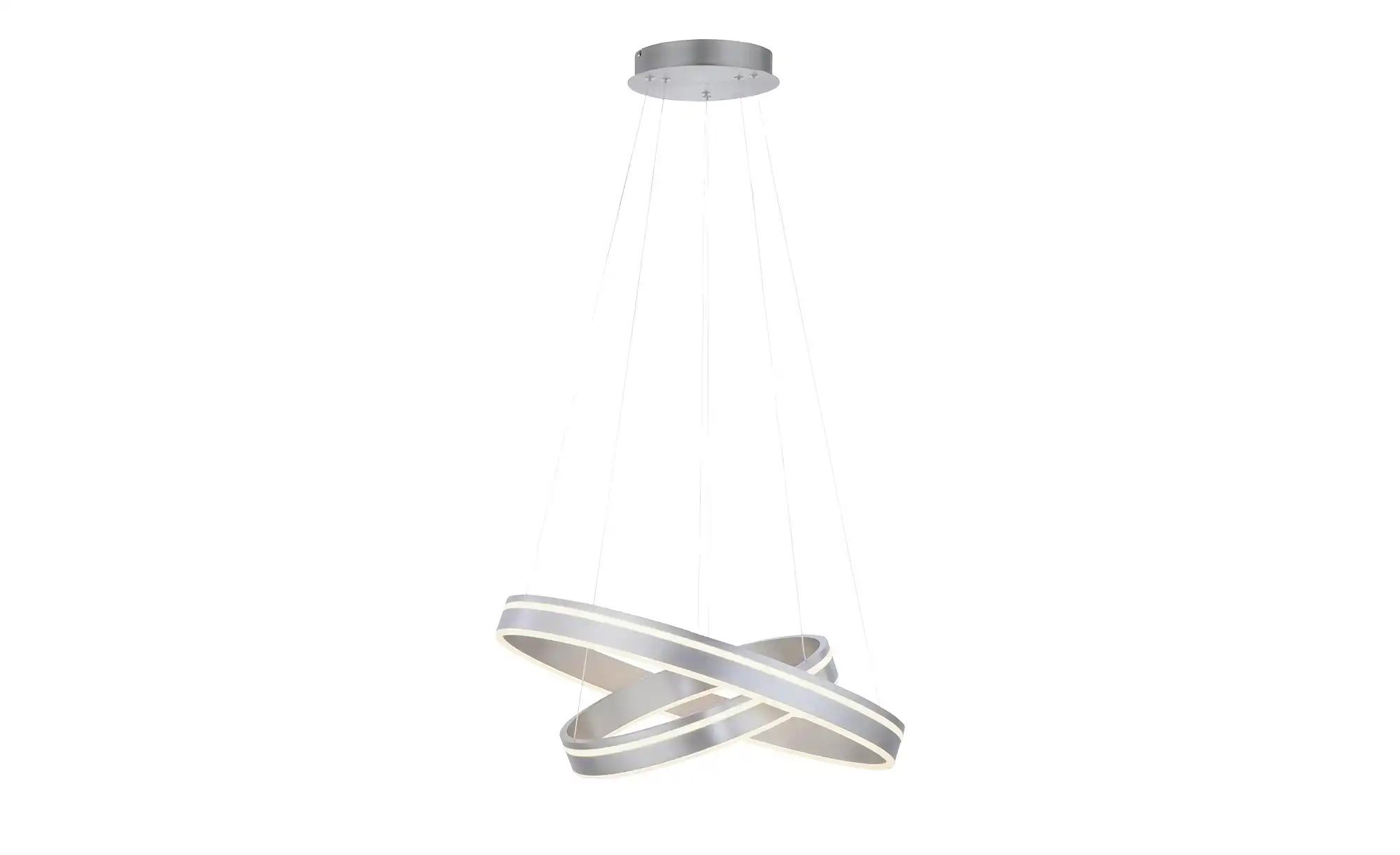 Q-Smart Home Lights Pendelleuchte, 2-flammig, Nickel-matt