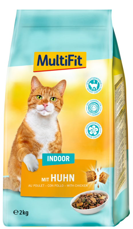 MultiFit Trockenfutter MultiFit Adult Indoor Trockenfutter Huhn 2 kg