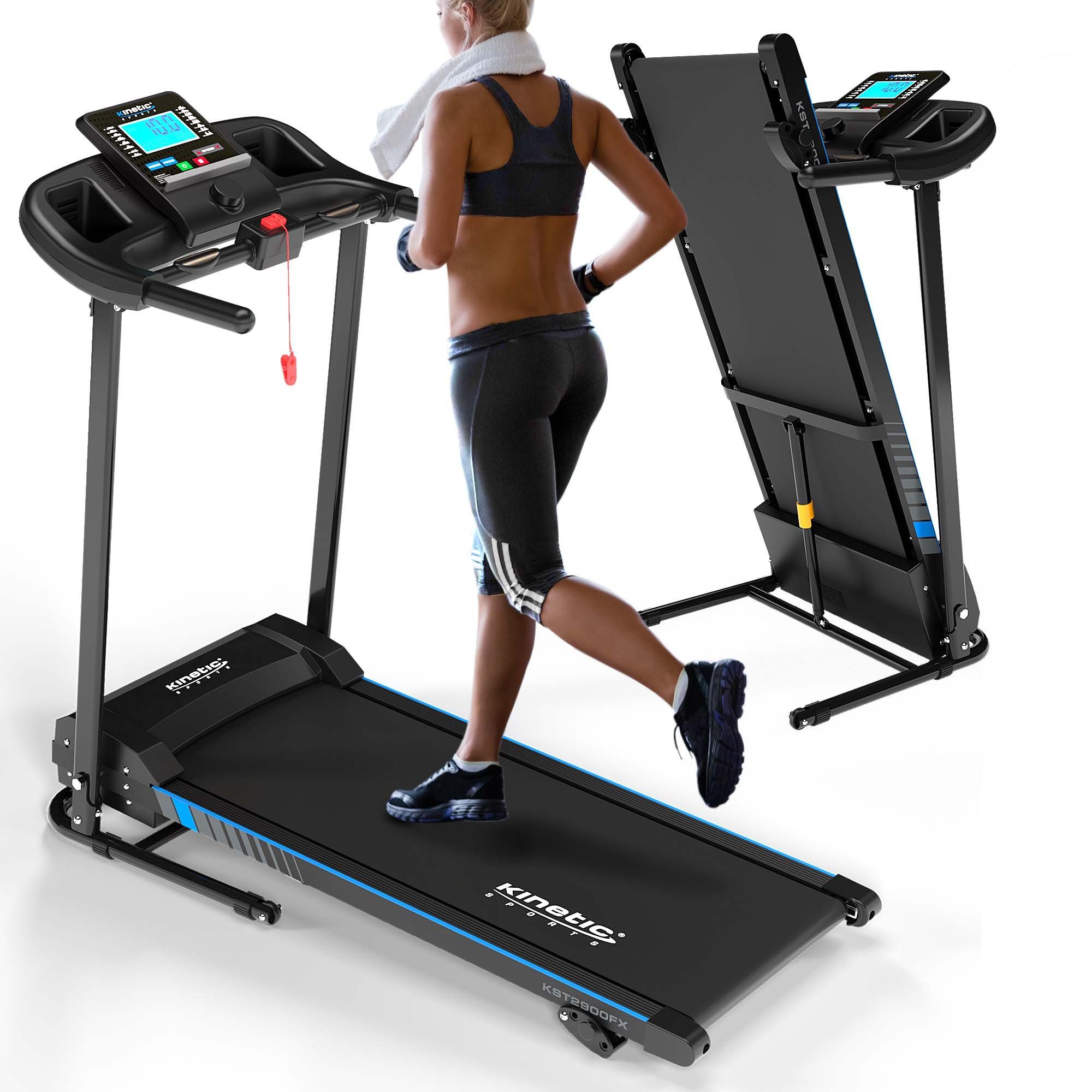 Kinetic Sports Laufband KST2900FX, klappbar mit LCD Display, 750 W Motor, 1 - 10 km/h