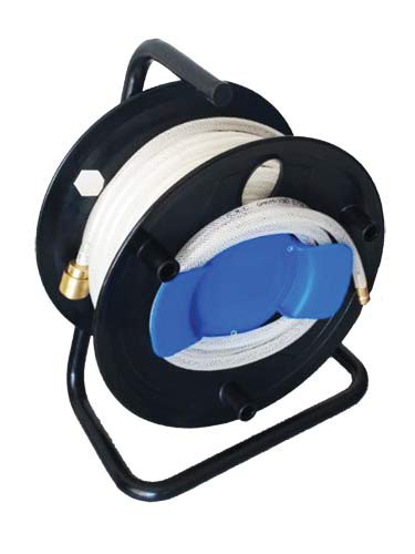 MAUK Druckluft - Schlauch - Trommel 20m PVC 6,3 mm mit Messing - Connector