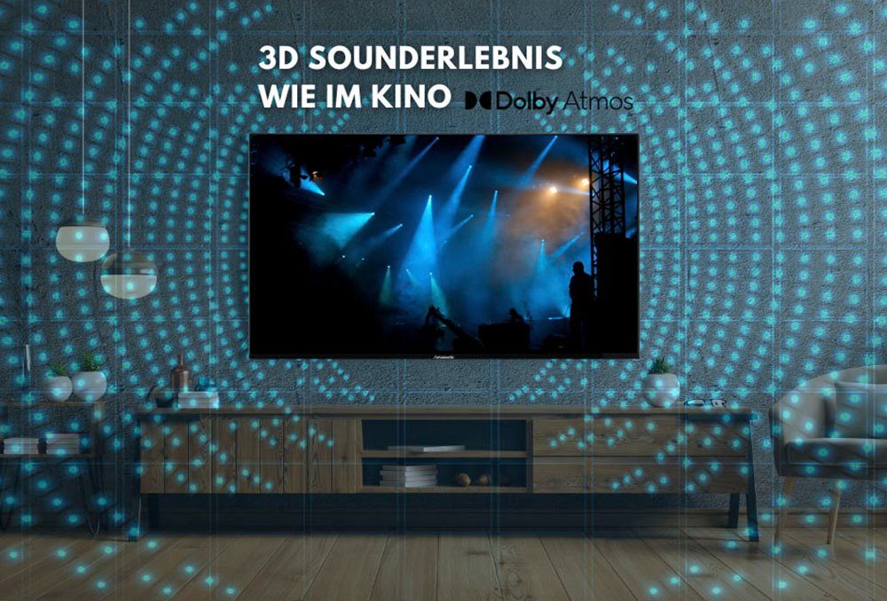 Hanseatic 50U800UDS LED-Fernseher (126 cm/50 Zoll, 4K Ultra HD, Android TV, Smart-TV)