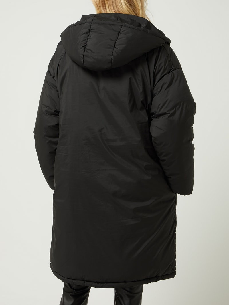 Oversized Mantel mit Wattierung - Karo Kauer X P&C - Exklusiv bei uns in schwarz