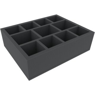 Feldherr 100 mm Full-Size Schaumstoffeinlage mit 11 Fächern