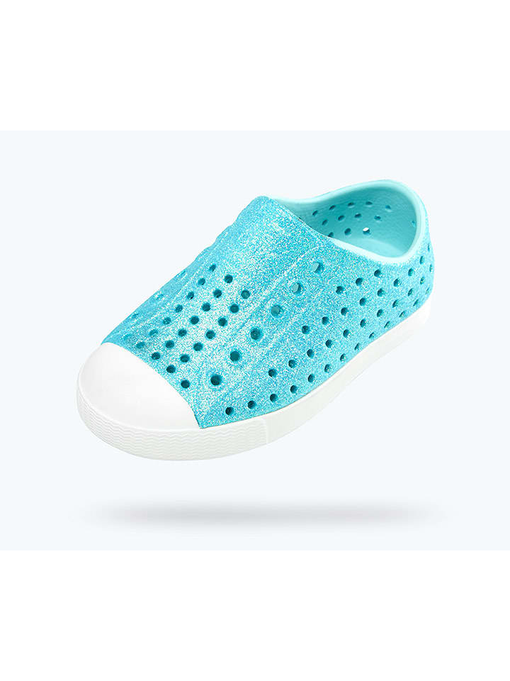 Native Slipper in Türkis/ Weiß günstig kaufen