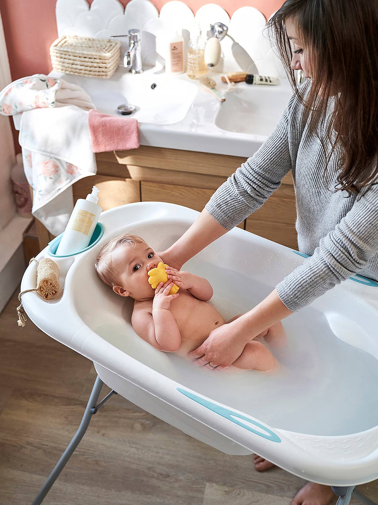 Baignoire 2 en 1 Cooltub Vertbaudet blanc