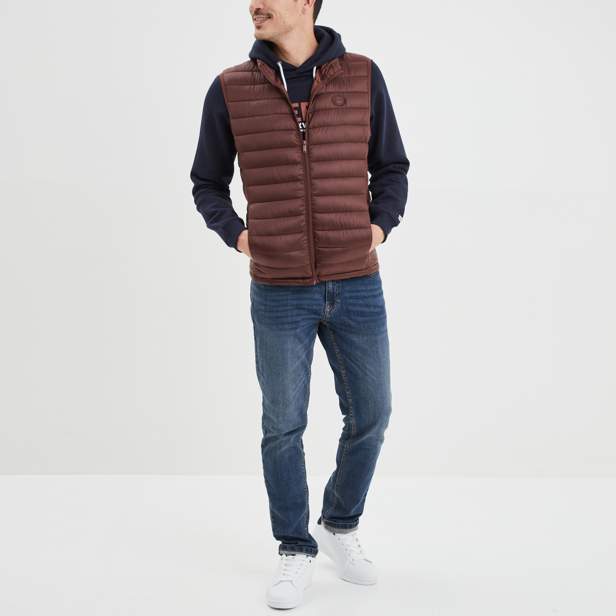 Sweat à capuche hoodie Creeks bleu foncé homme | La Halle
