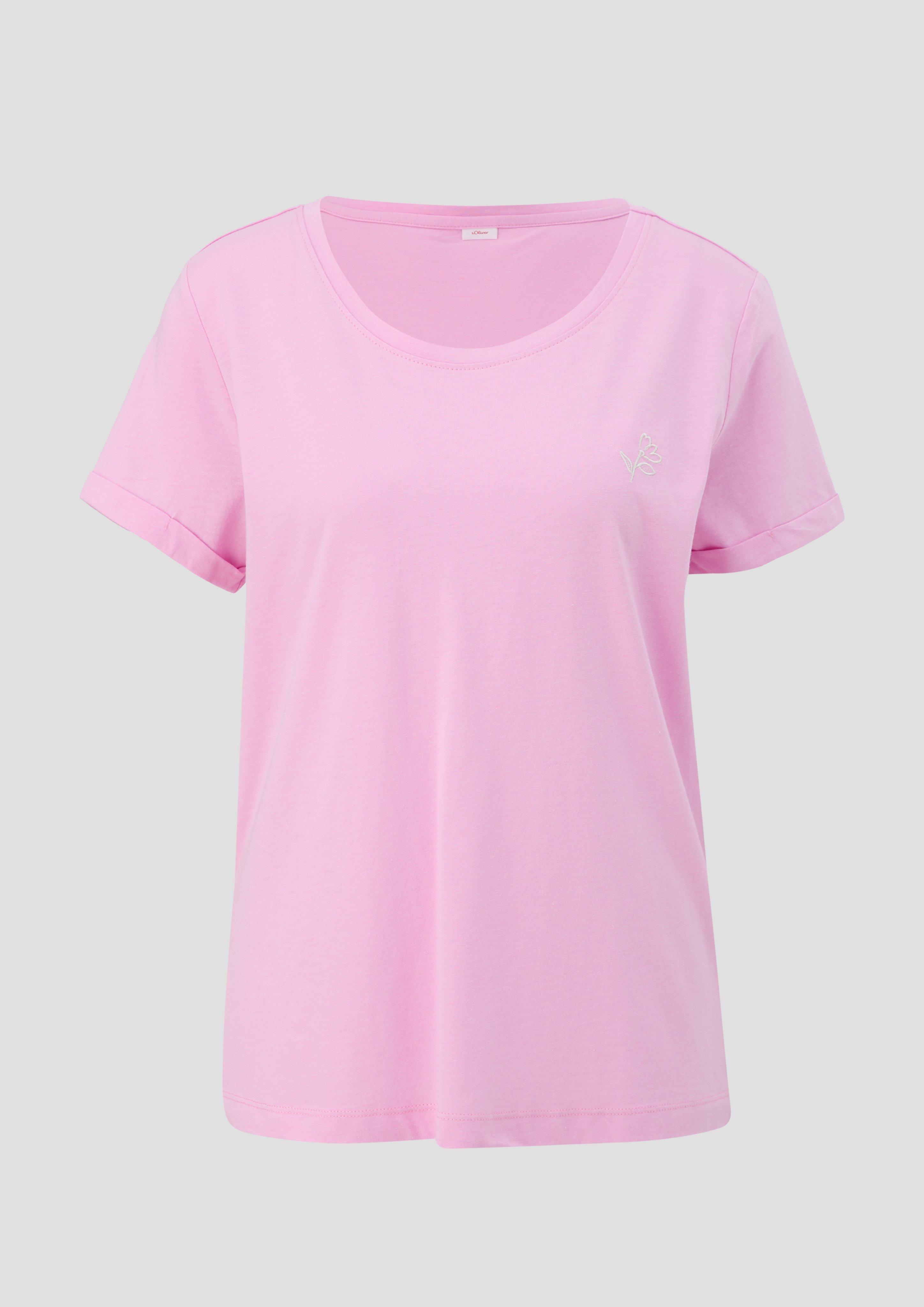 Pyjama-T-Shirt aus Baumwoll-Viskosemix  6009483-776