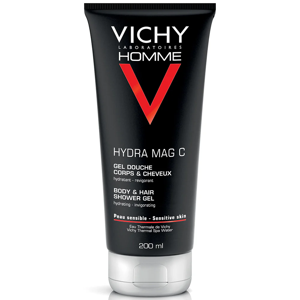 Vichy Homme Hydra Mag C Αφρόλουτρο για Σώμα και Μαλλιά - Μπάνιο και Ντους, Θεραπεία Μαλλιών, Σαμπουάν Συχνής Χρήσης