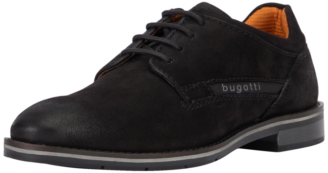 BUGATTI Komfort Schnürer schwarz Laziano Comfort