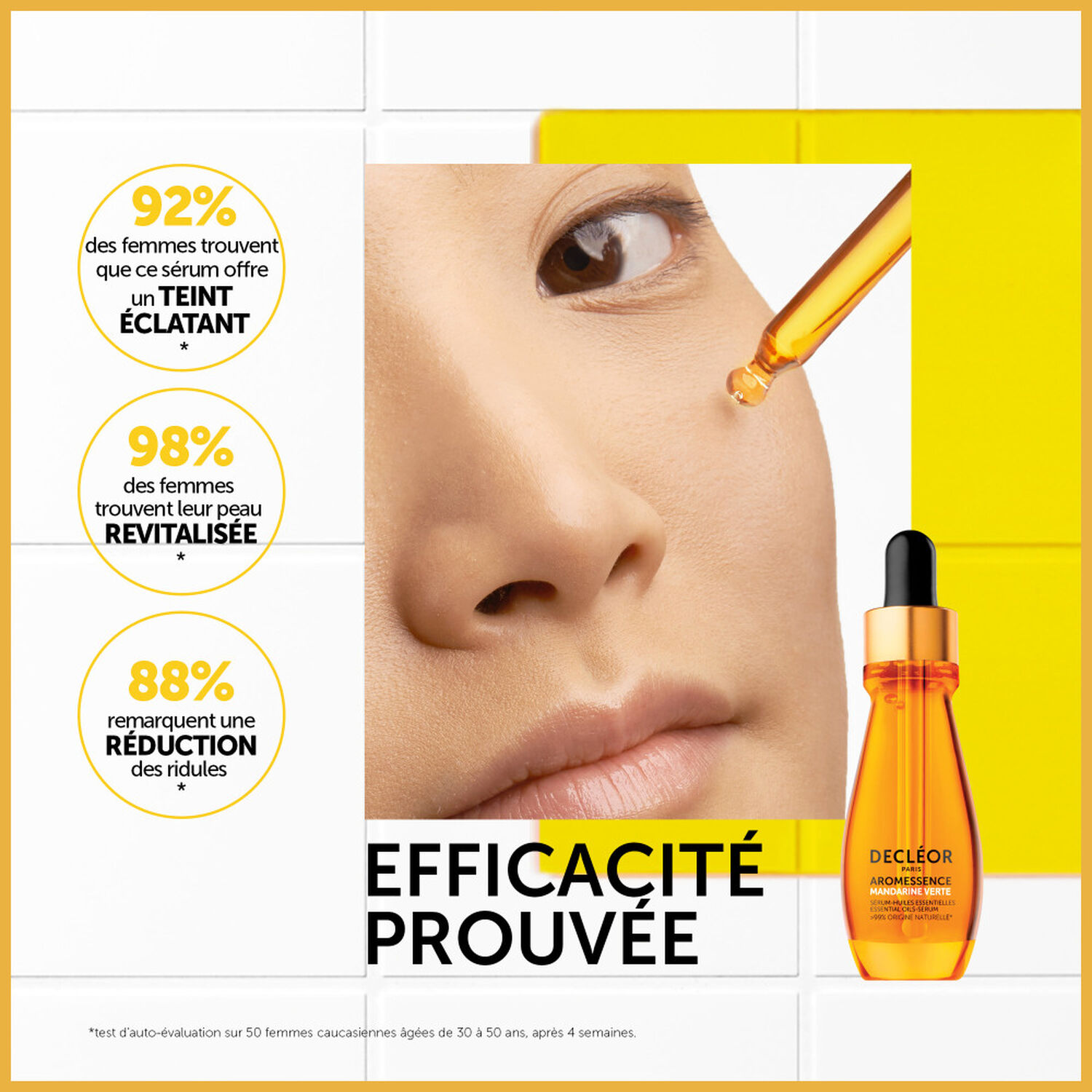Decléor Aromessence Sérum Huiles Essentielles Mandarine Verte Sérum Visage Eclat Lissant 15 ml
