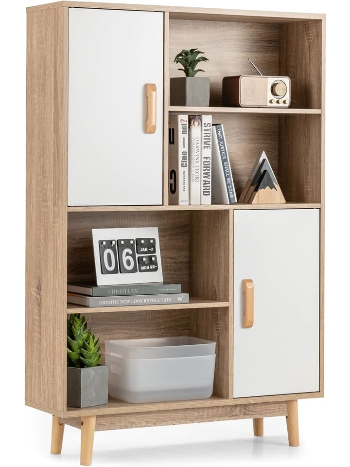 COSTWAY Bücherschrank in Weiß günstig kaufen 120 cm