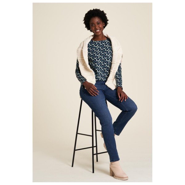 Tranquillo - Women's Jersey-Shirt mit Rückendetails - Longsleeve