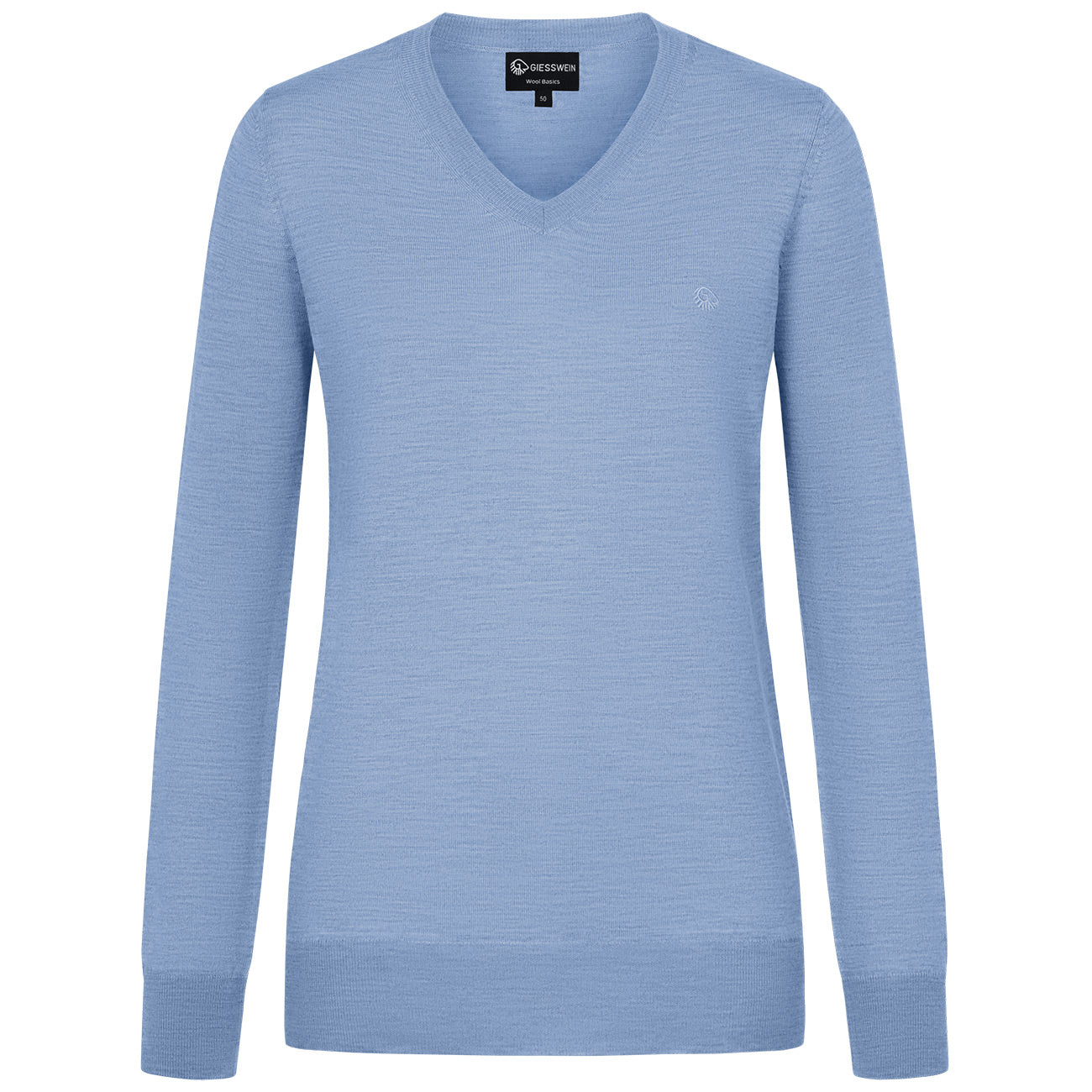 Baumwollpullover V-Ausschnitt Damen
