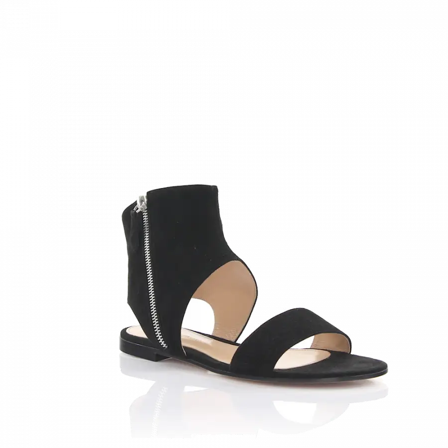Gianvito Rossi - Sandalen G30730 Veloursleder - schwarz