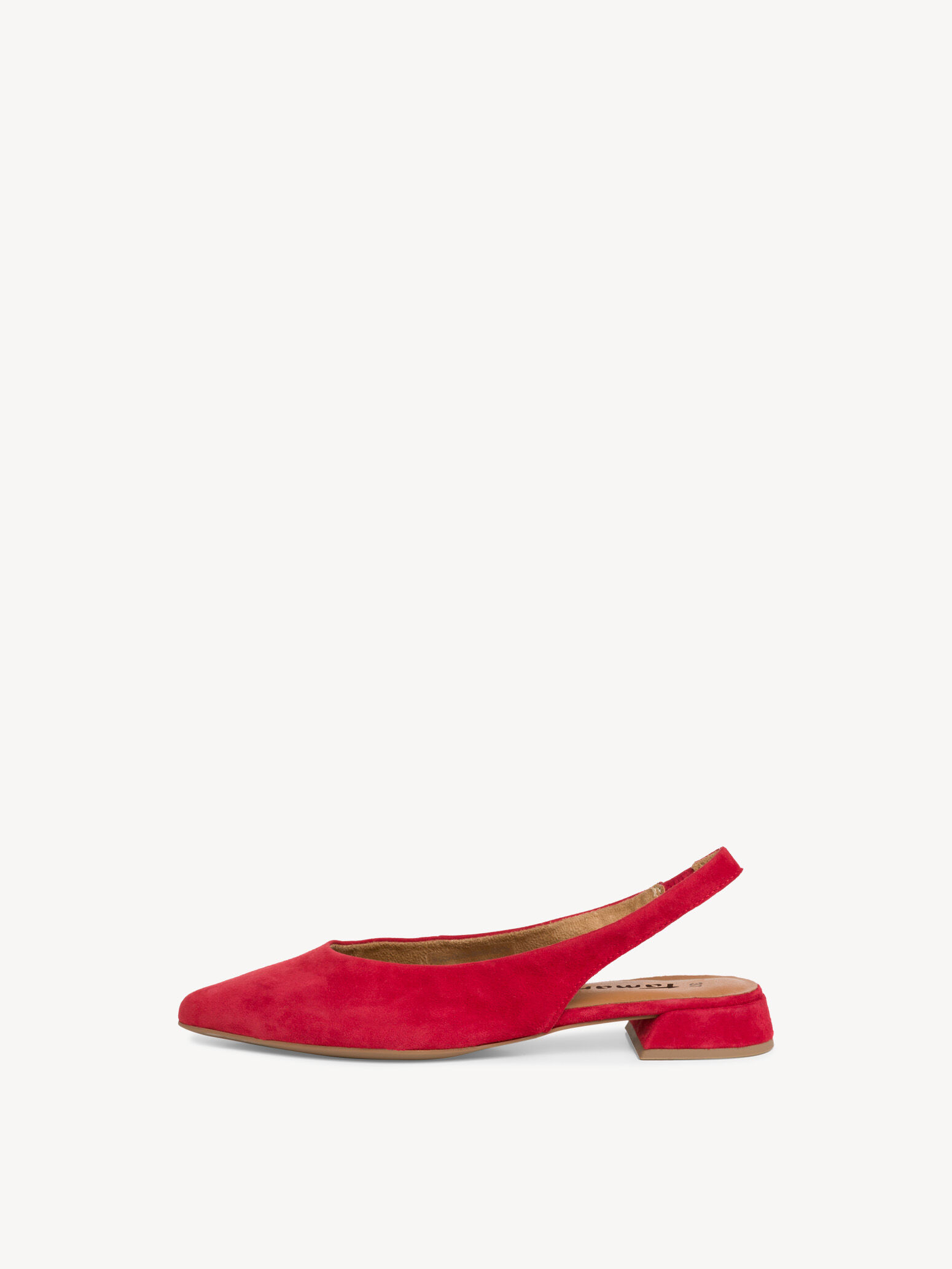 Escarpin en cuir - rouge