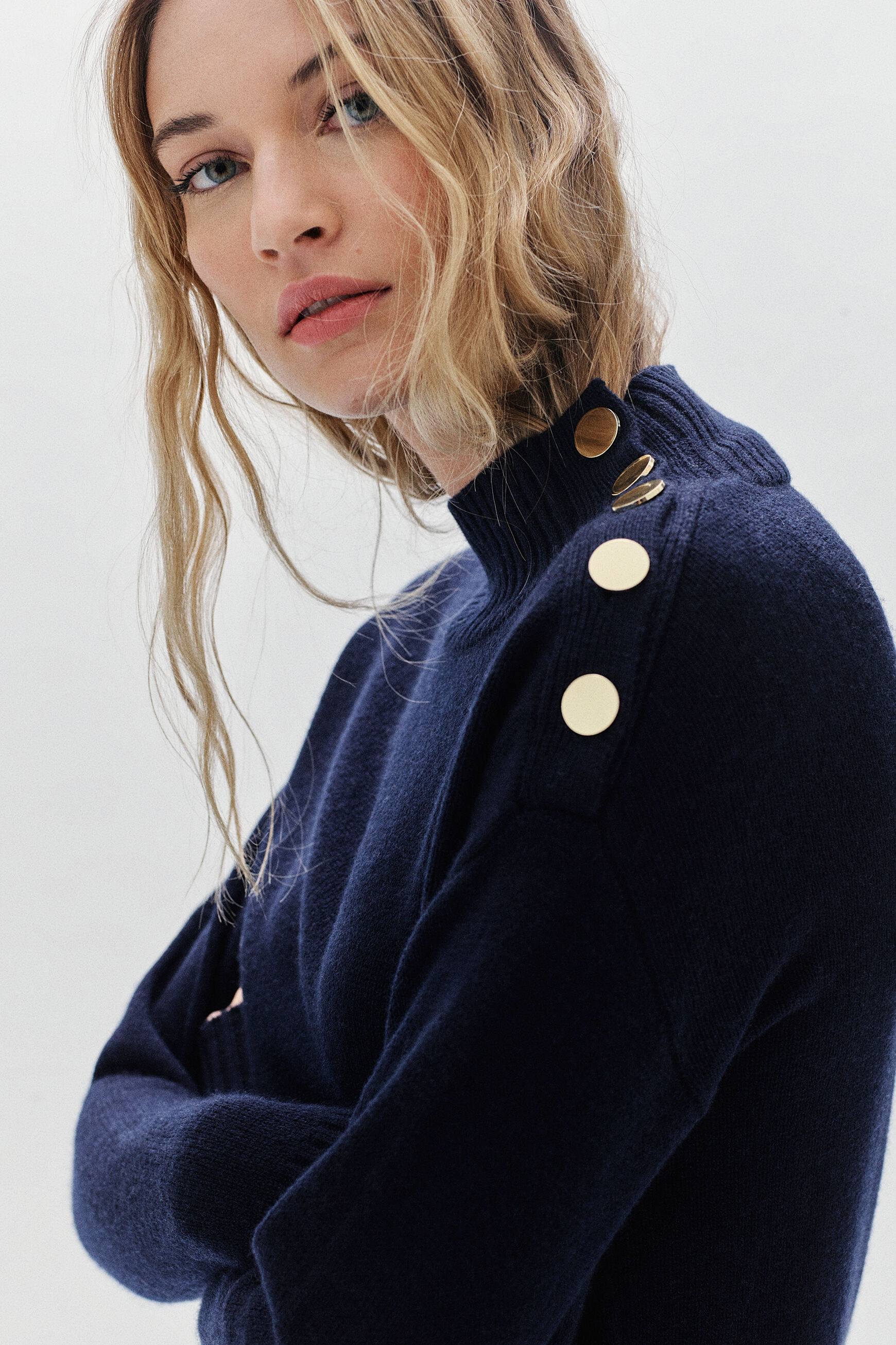 pull martin bleu marine femme