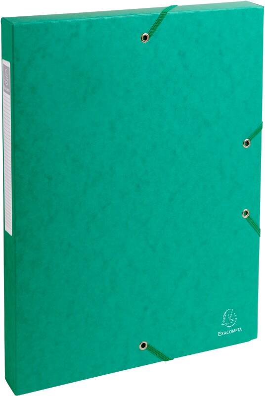 Exacompta Archivboxen 50303E DIN A4 Grün Beschichteter Manila Karton 25 x 33 cm 8 Stück