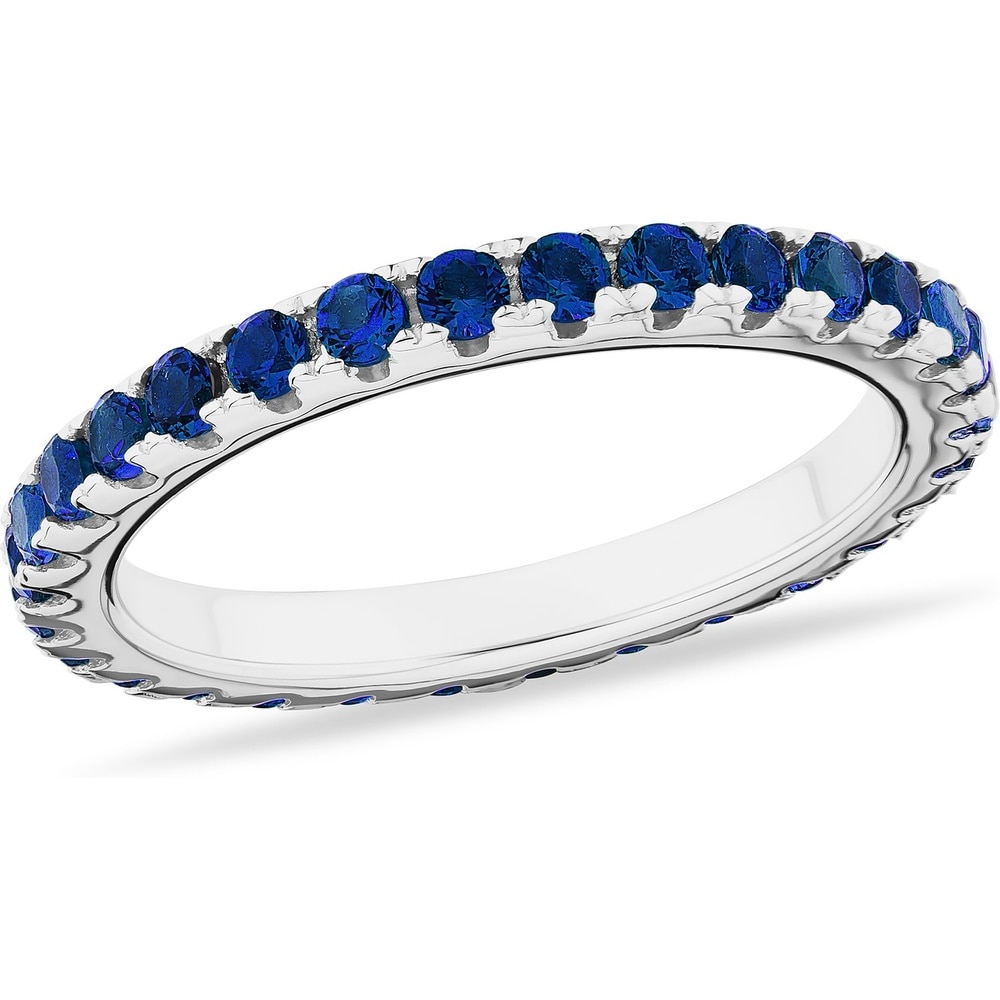 FAVS Bague pour femme 925 Argent bleu Bague