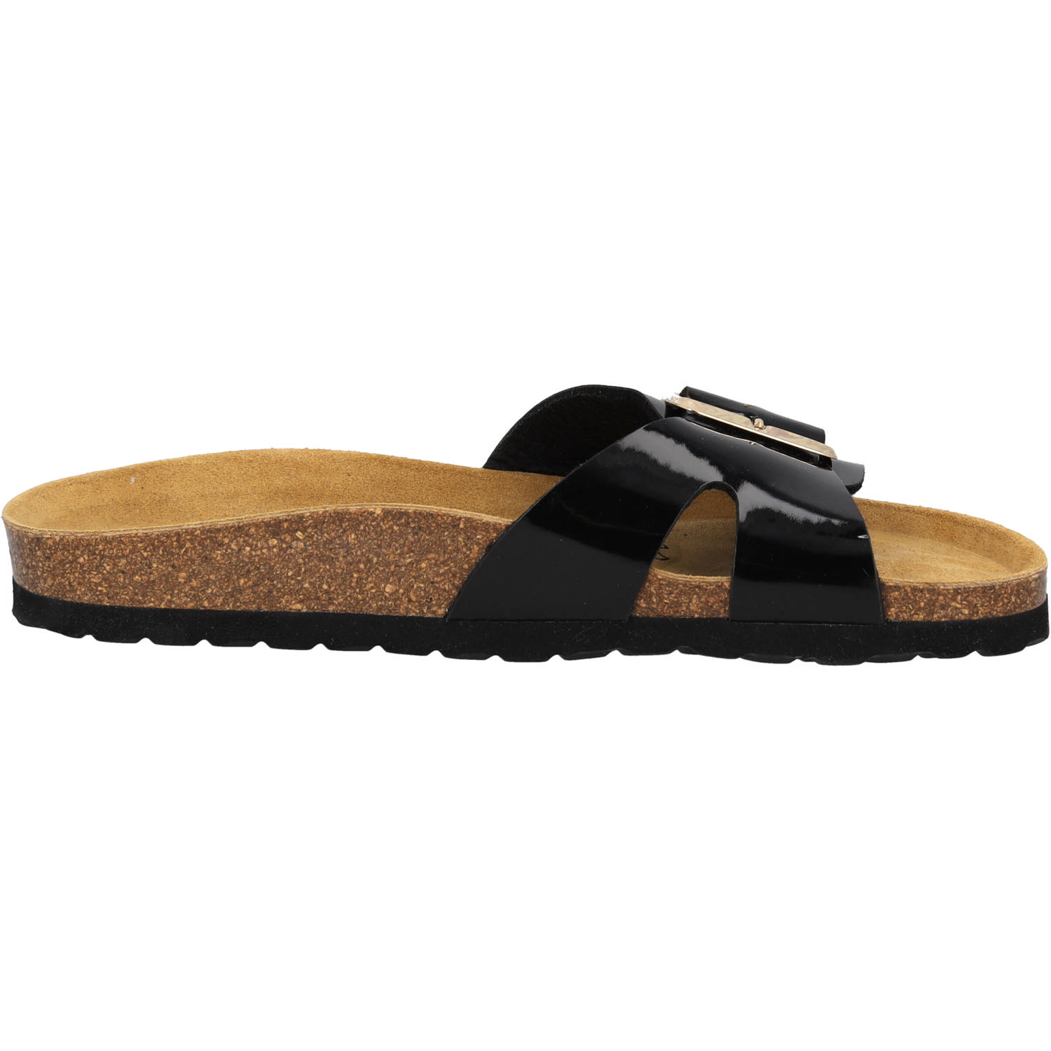 Palado Tinos Lack, Pantoletten, Damen, Schwarz/Gold