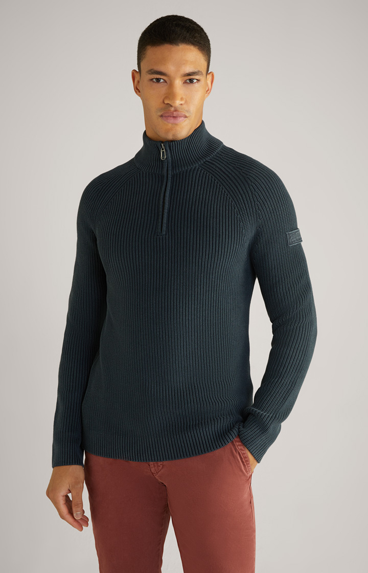 Baumwoll-Pullover Henricus in Dunkelblau