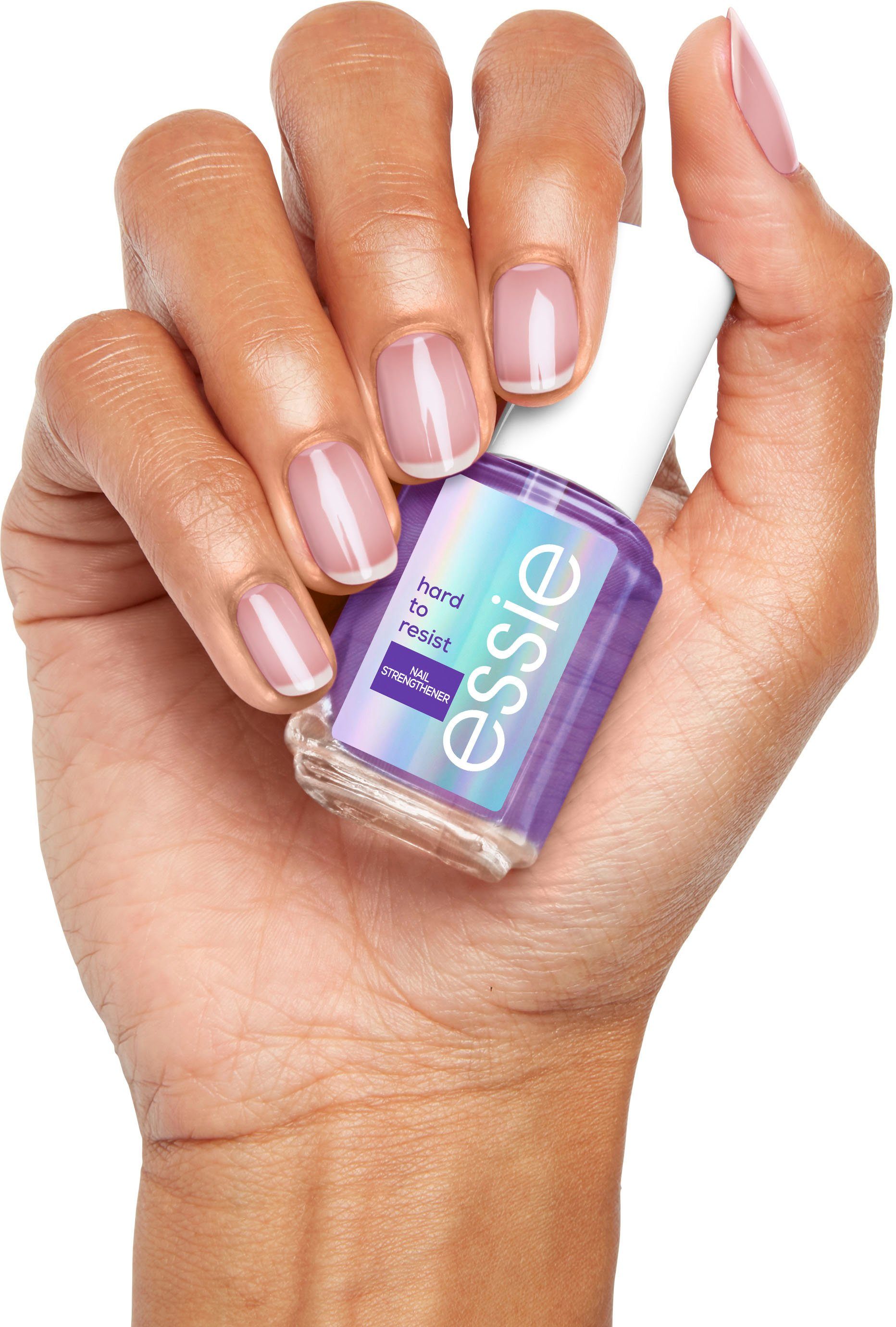 essie Nagelhärter hard to resist, hellt optisch auf