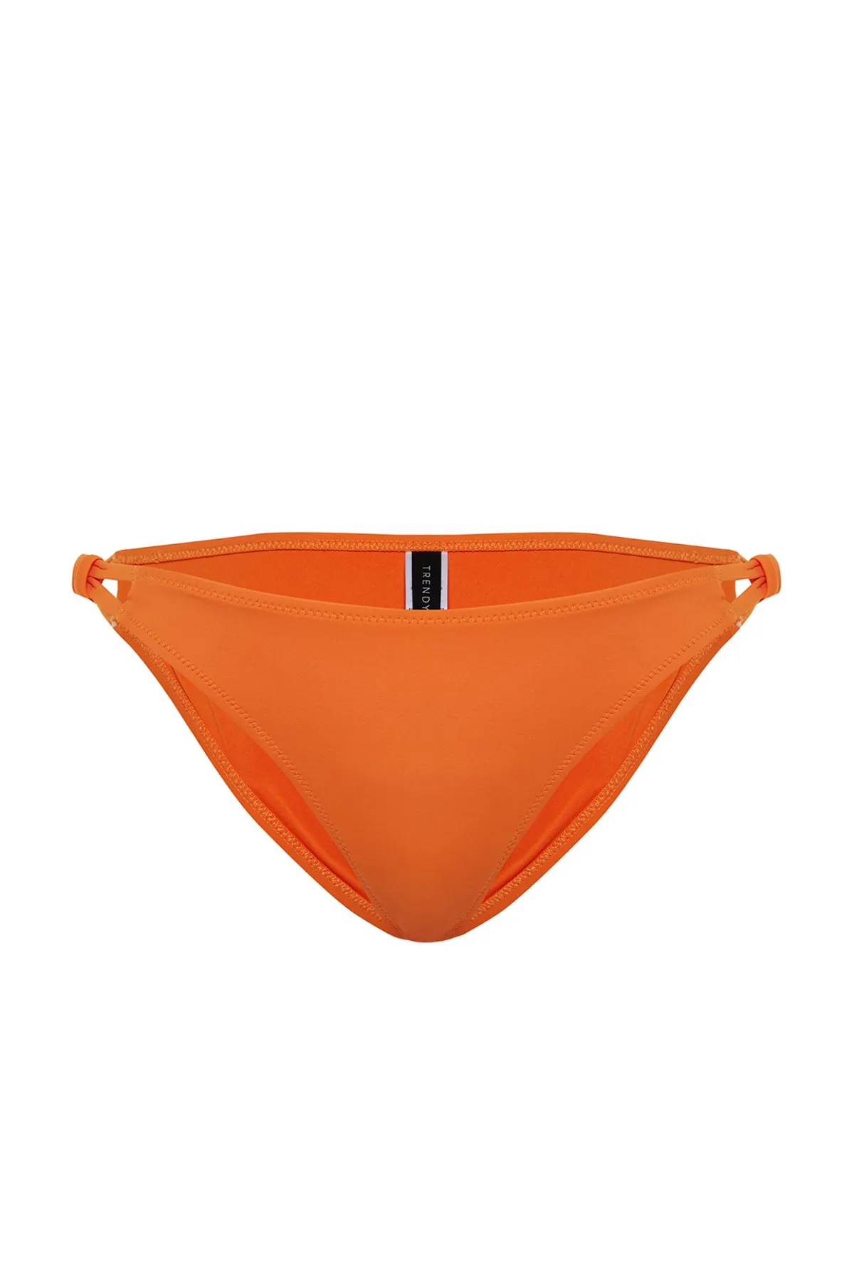Trendyol Collection  Orange geknotete Bikinihose mit normalem Beinausschnitt TBESS21BA0183