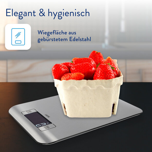 Digitale Küchenwaage Ronda, silbergrau