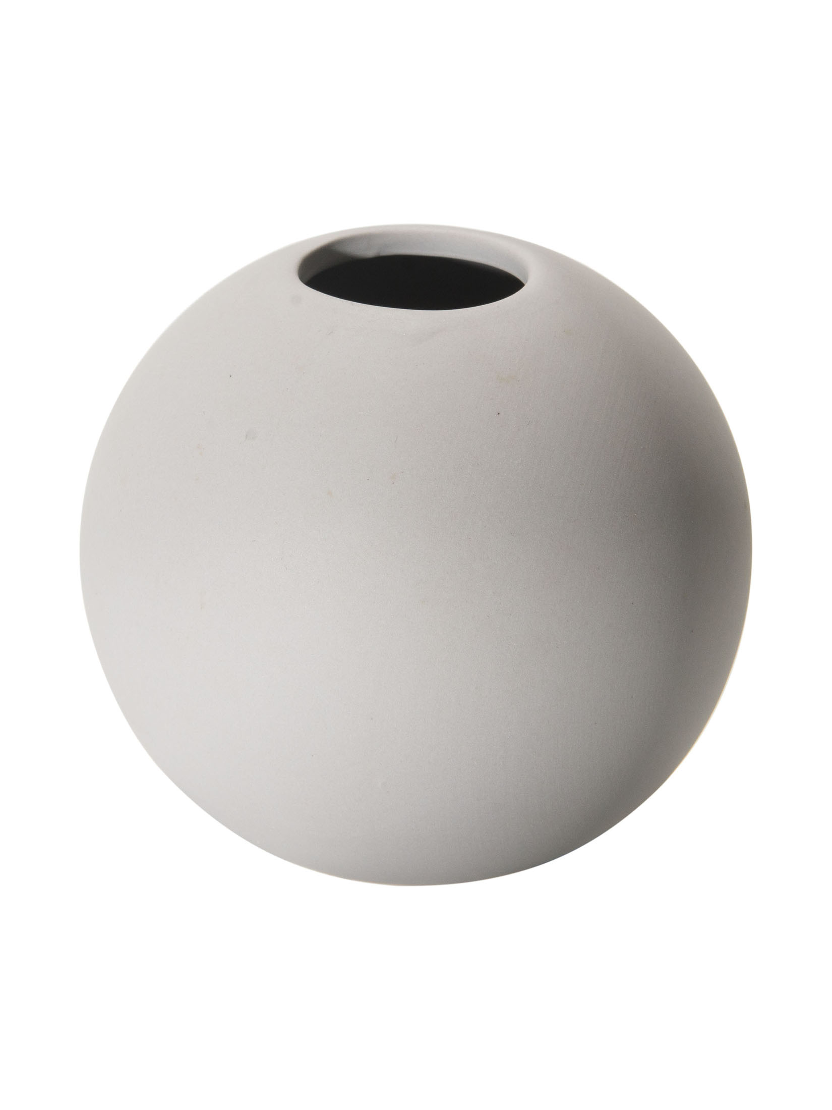Ball Flower Vase, Grau