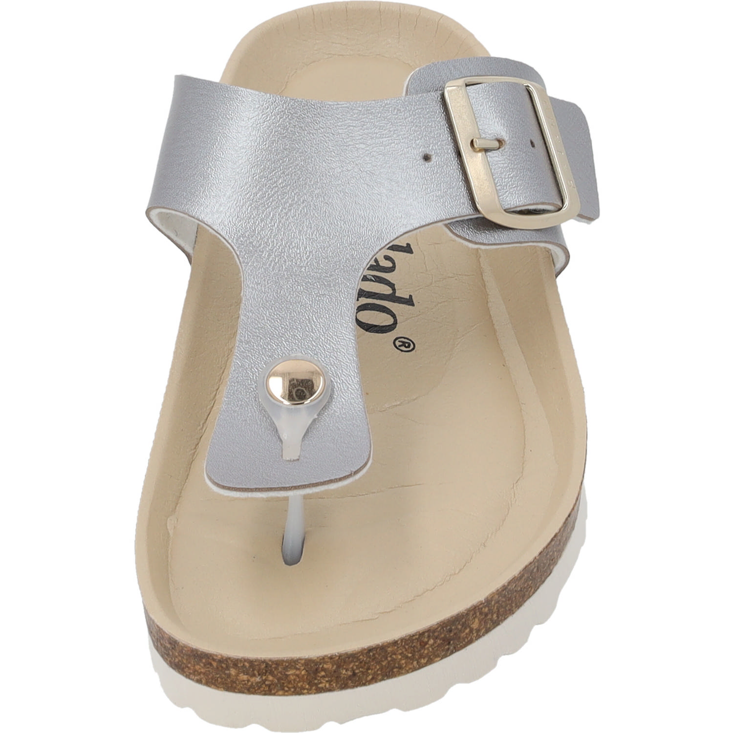 Palado Kos BEGS by Sila Sahin, Zehentrenner, Damen, Grau Metallic