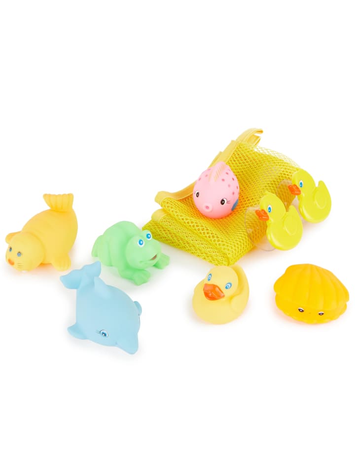 Bieco Spielwaren Badespielzeug 7er Set - ab 6 Monate in Mehrfarbig günstig kaufen onesize