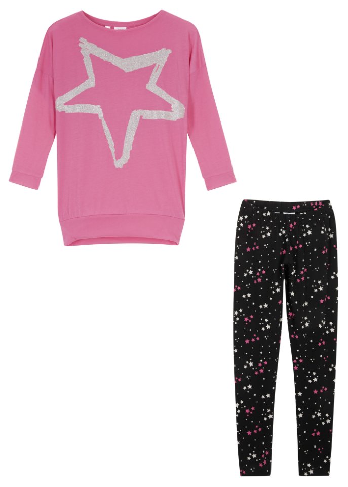 Mädchen Longshirt + Leggings (2-tlg. Set)