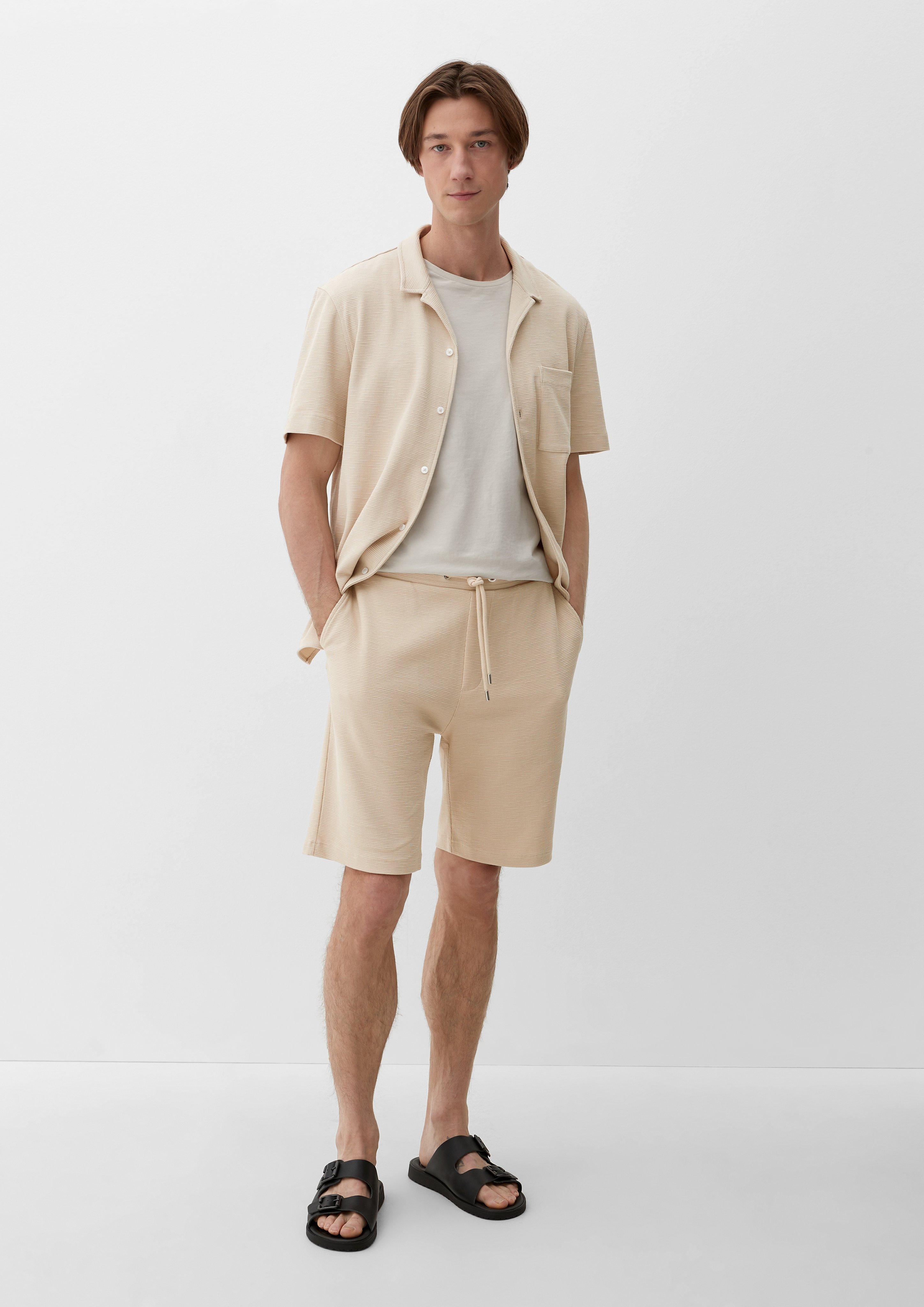 Relaxed: Shorts mit Waffelpiqué-Struktur  2133087-8138
