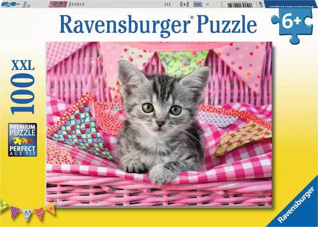 Kinderpuzzle ab 6 Jahren - Niedliches Kätzchen - 100 Teile