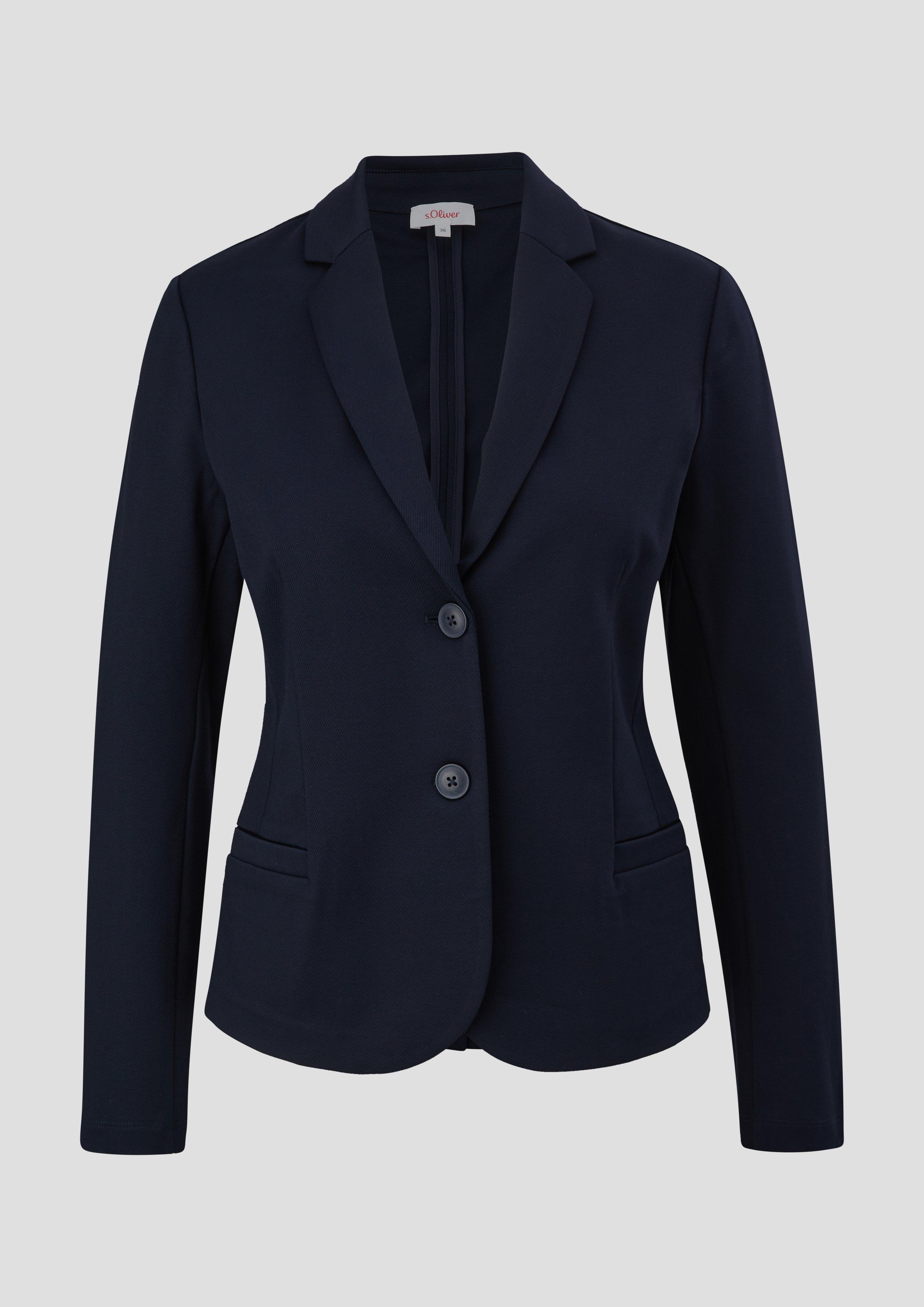 Twill-Blazer aus Interlockjersey  2133482-5959