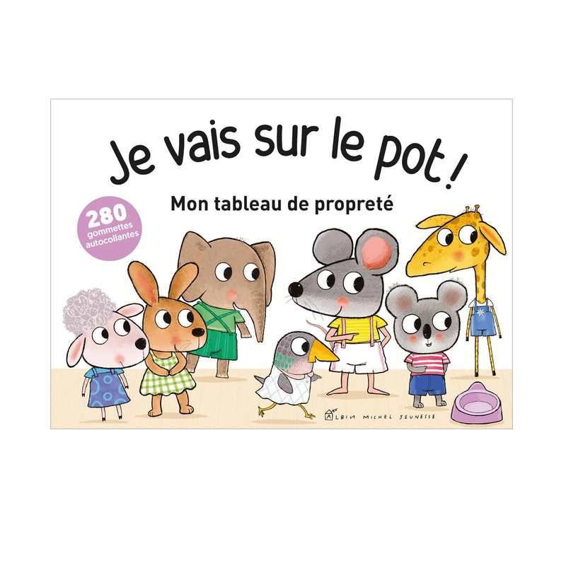 Livre Je vais sur le pot ! mon tableau de propreté - Albin Michel jeunesse