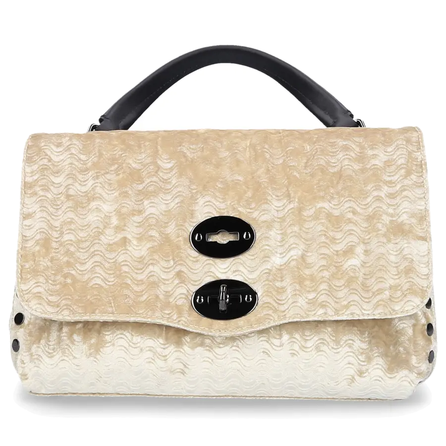 Zanellato - Handtasche POSTINA S Samt - beige