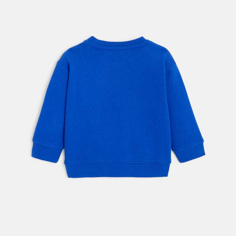 Sweat bébé molleton brodé bleu Catimini