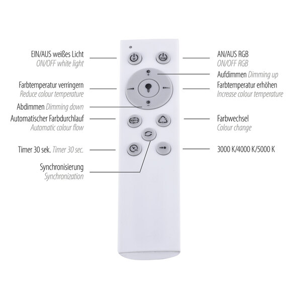 LED-Deckenleuchte Luisa, ⌀ 60 cm