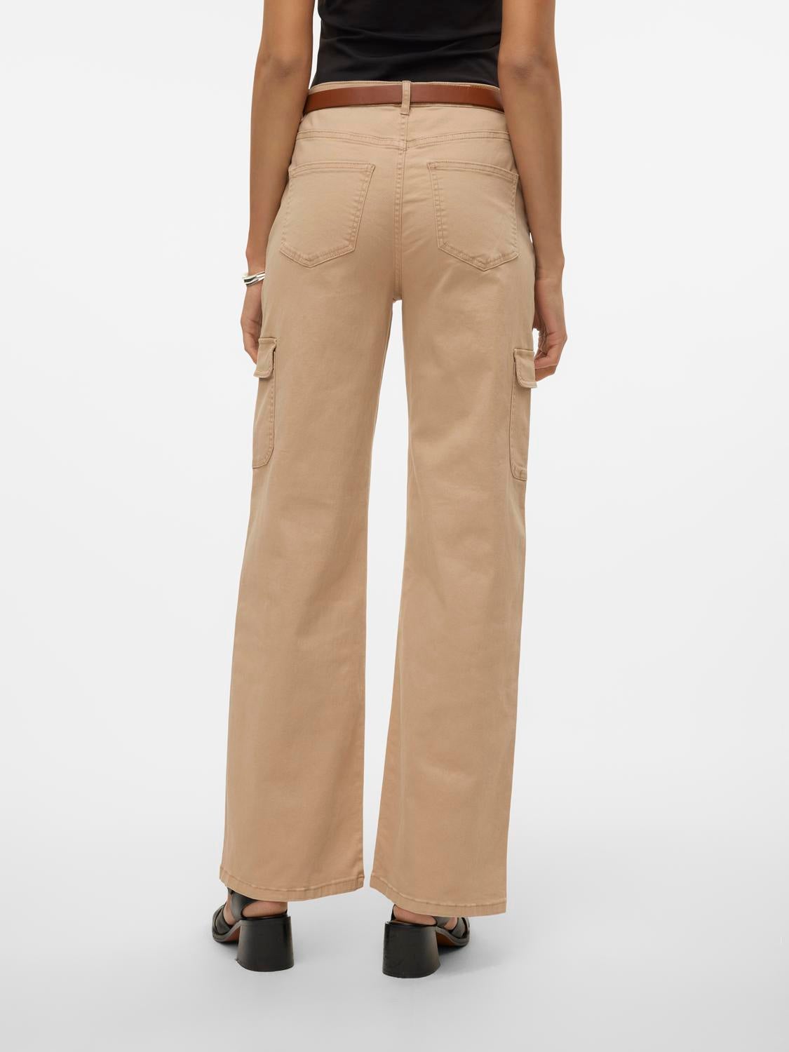 VMTESSA Hohe Taille Weit geschnitten Jeans