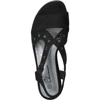 Charmosa Sandale in schwarz