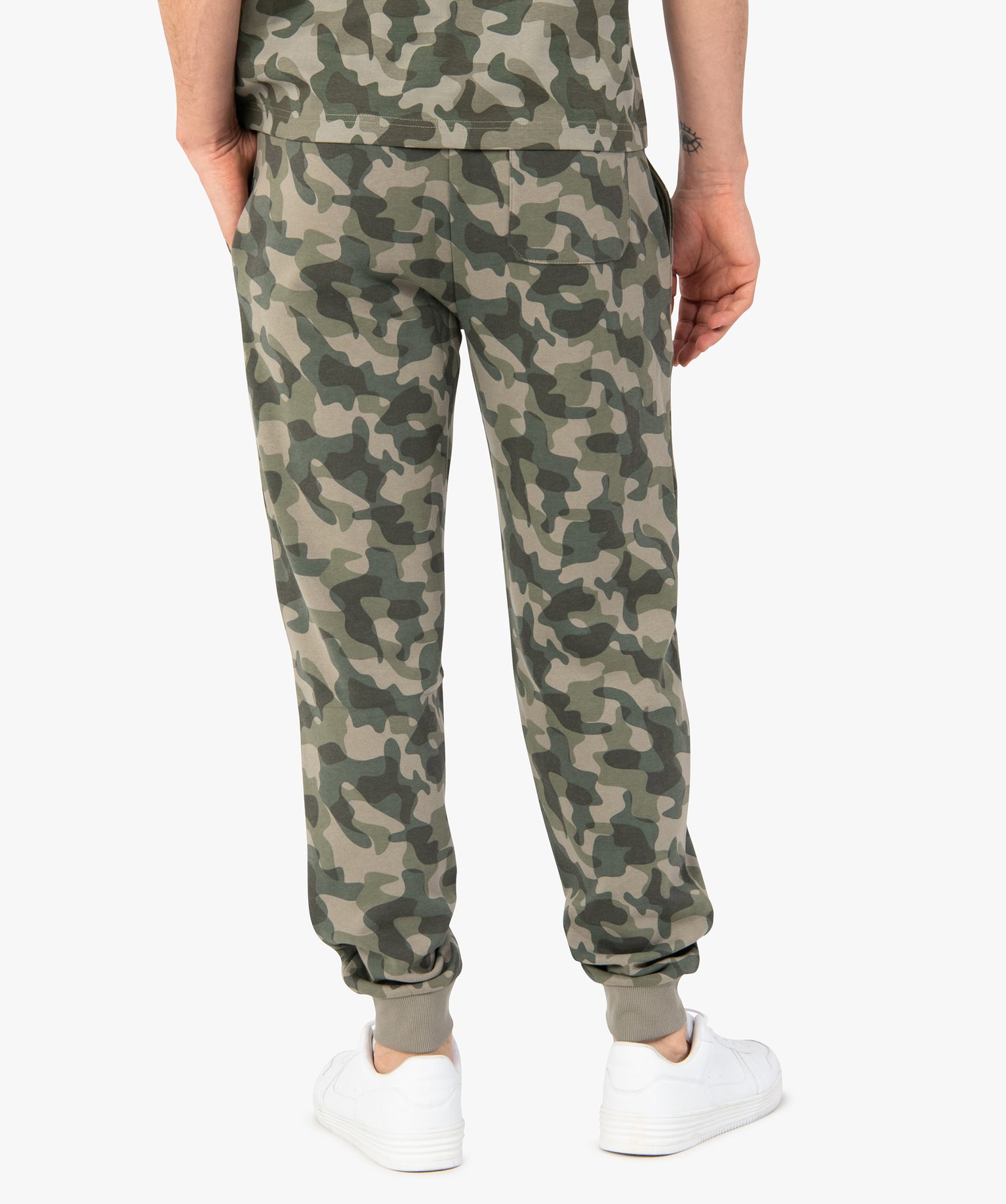 Pantalon de jogging homme avec inscription – Camps United kaki | GEMO