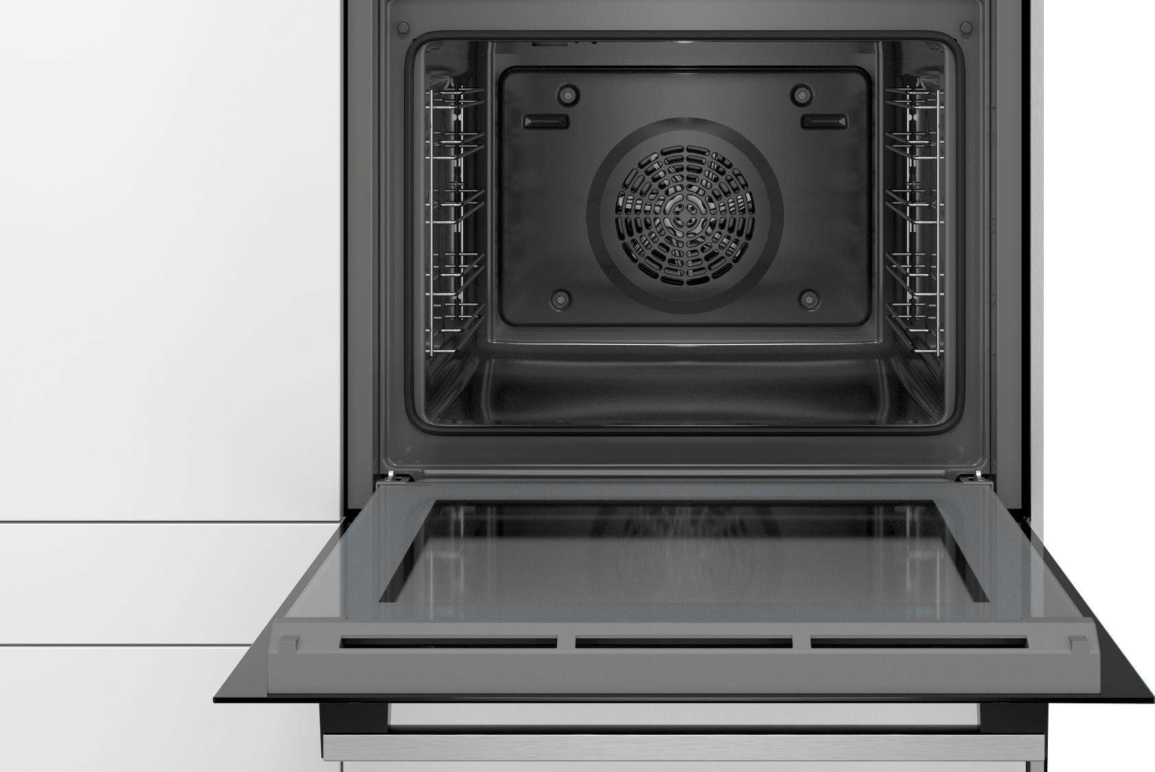 SIEMENS Einbaubackofen iQ100 HB510ABR1, mit Teleskopauszug nachrüstbar